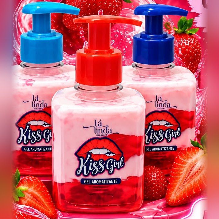 Gel Beijável Kiss Girl Morango