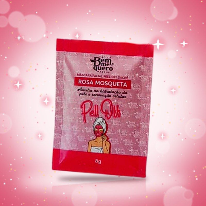 Máscara Pell Off Sachê Rosa Mosqueta 8g